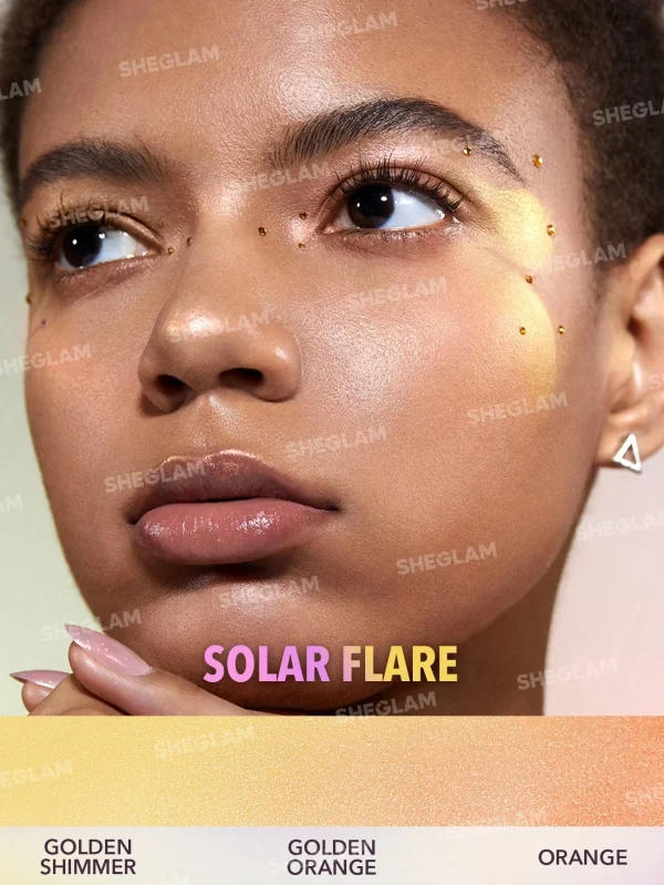 هایلایتر مایع کروم شیگلم رنگ Solar Flare - Image 3