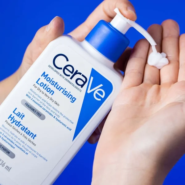 لوسیون کرم مرطوب کننده صورت و بدن سراوی Cerave آبرسان قوی پوست خشک - Image 2