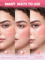 پالت رژگونه شیگلم  مدل Cheek to Cheek Duo رنگ Pink Sprinkles - Image 7