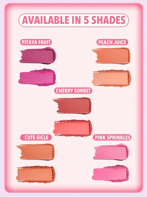 پالت رژگونه شیگلم  مدل Cheek to Cheek Duo رنگ Pink Sprinkles - Image 3