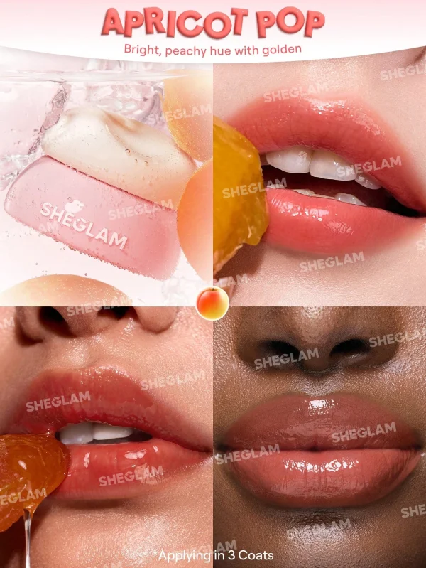 مربای لب ژله‌ای شیگلم رنگ Apricot Pop - Image 5