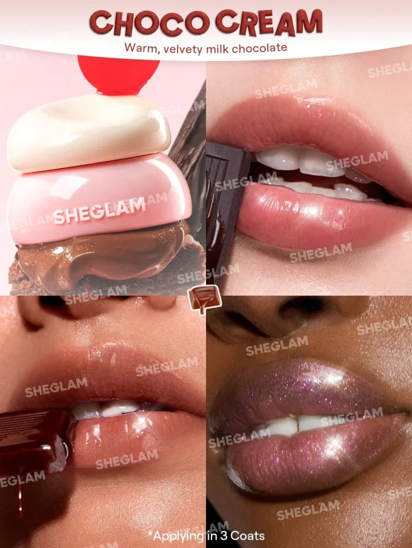 مربای لب ژله‌ای شیگلم رنگ Choco Cream - Image 5