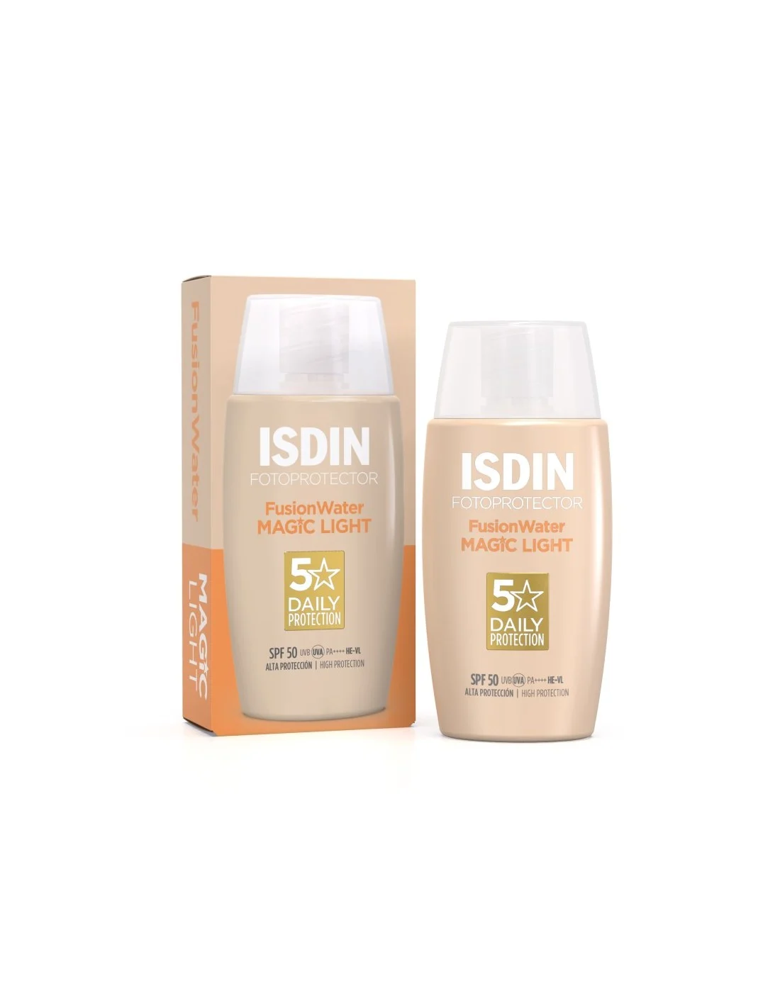 ضد آفتاب فیوژن واتر مجیک رنگ لایت ایزدین SPF50