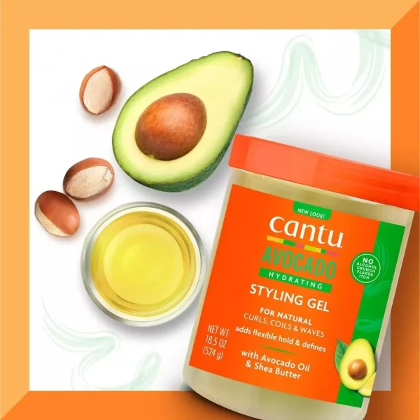 ژل آووکادو کنتو Cantu Avocado Hydrating Styling Gel - Image 2