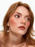 رژگونه پودری شیگلم مدل DIVINE FLUSH رنگ GOOD VIBES - Image 6