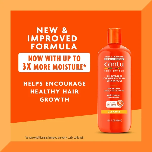شامپو موی فر کانتو حاوی شی باتر Cantu Shea Butter Shampoo - Image 2