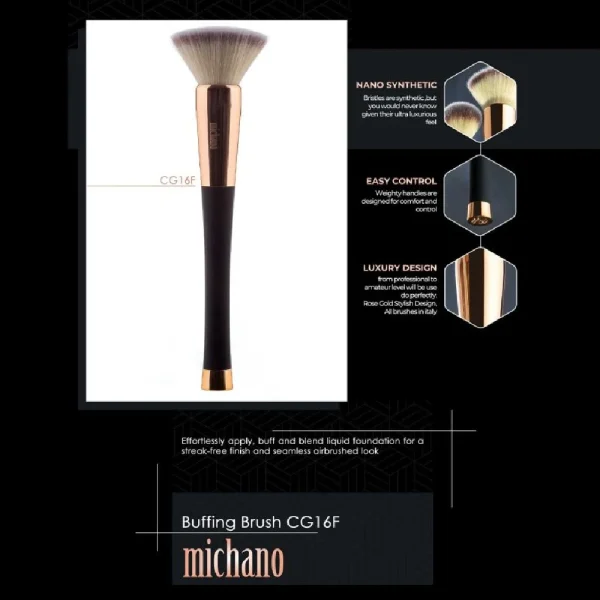 براش کرم پودر میچانو مدل buffing brush  - کد CG16F - Image 2