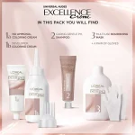 کیت رنگ مو لورآل سری Excellence  7U رنگ فندقی (بدون آمونیاک) - Image 2