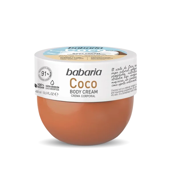 کرم بدن نارگیل باباریا آبرسان Babaria Coco Body Cream - Image 1