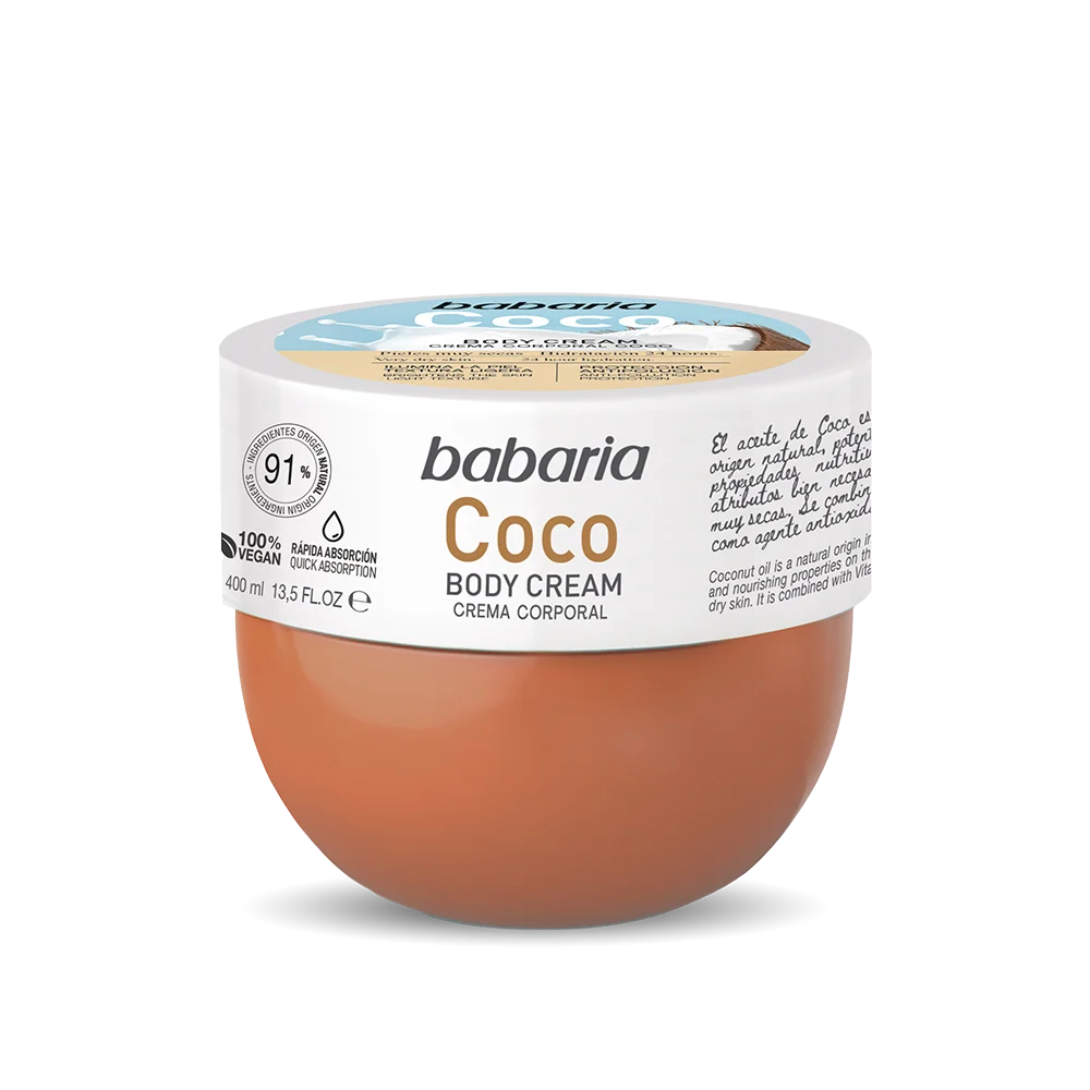 کرم بدن نارگیل باباریا آبرسان Babaria Coco Body Cream