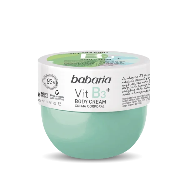 کرم بدن کاسه ای باباریا | Babaria ویتامین B3 حجم 400 میل - Image 1