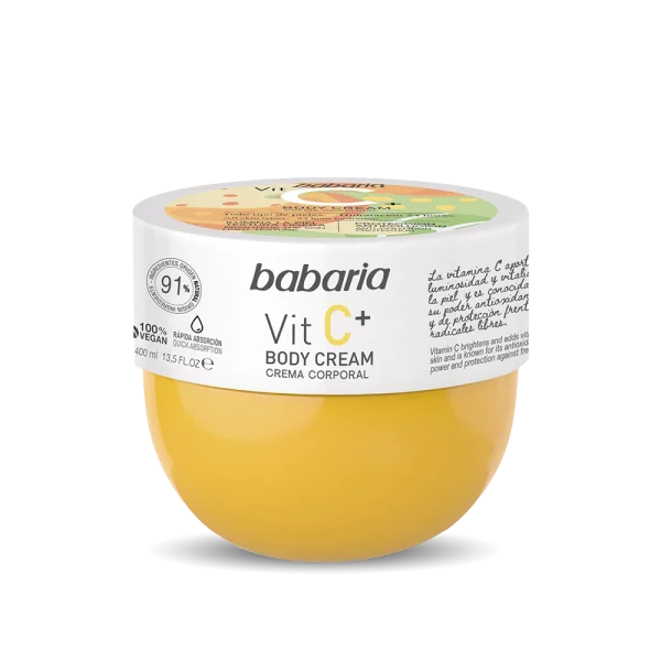 کرم بدن ویتامین سی باباریا روشن کننده Babaria Vitamin C - Image 1