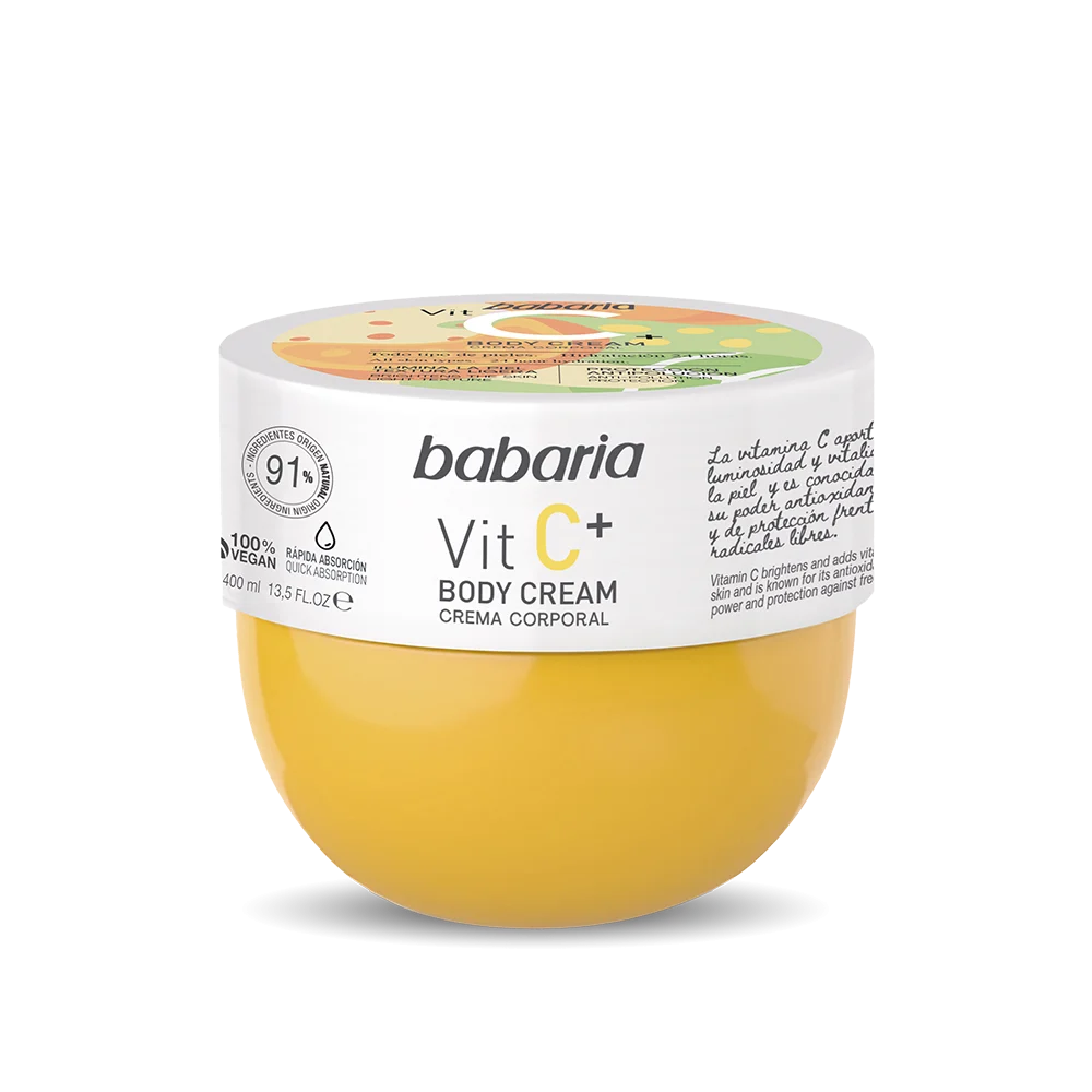 کرم بدن ویتامین سی باباریا روشن کننده Babaria Vitamin C