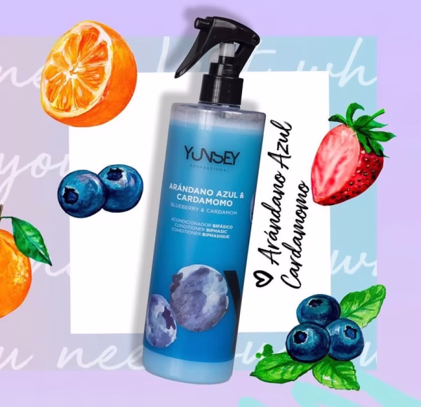 اسپری دو فاز مو یانسی مدل BLUEBERRY حجم 500 میل - Image 2