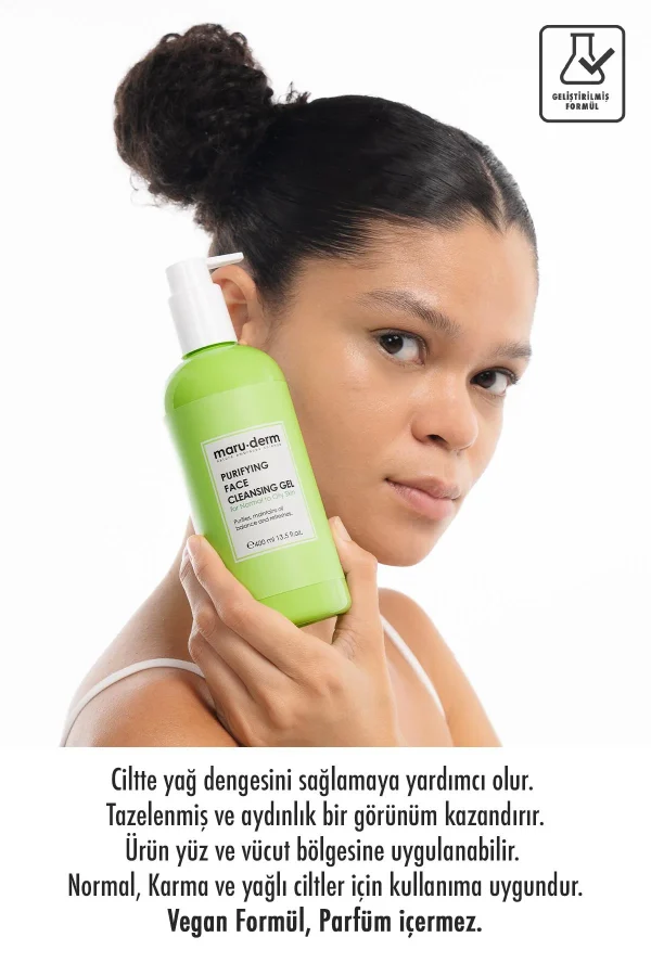 ژل شستشو پوست چرب مارودرم مدل Purifying حجم 400ml - Image 4
