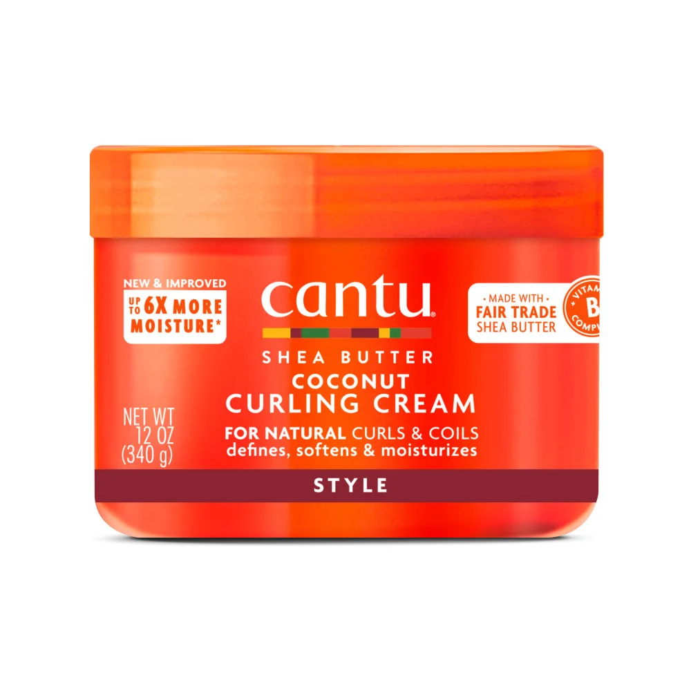 کرم فر نارگیل کانتو مدل Shea Butter Coconut Curling Cream حجم ۳۴۰ گرم