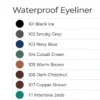 رنگ بندی خط چشم مدادی ضدآب فلورمار مدل Waterproof Eyeliner