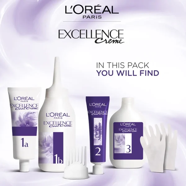 رنگ مو لورال 8.11 بلوند دودی خیلی روشن LOREAL - Image 2