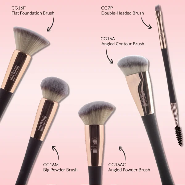 براش کرم پودر میچانو مدل buffing brush  - کد CG16F - Image 9